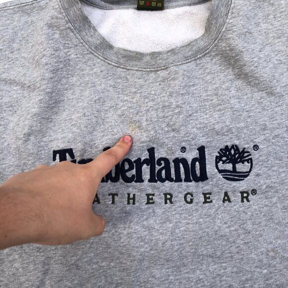 TIMBERLAND Sweater XL Gray - Picture 5 of 8